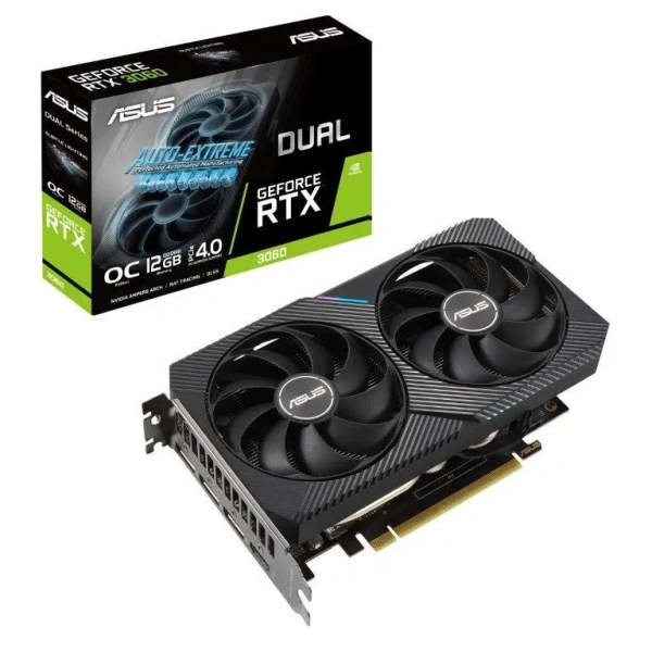 ASUS Dual GeForce RTX 3060 V2 OC Edition Graphics Card DUAL-RTX3060-O12G-V2