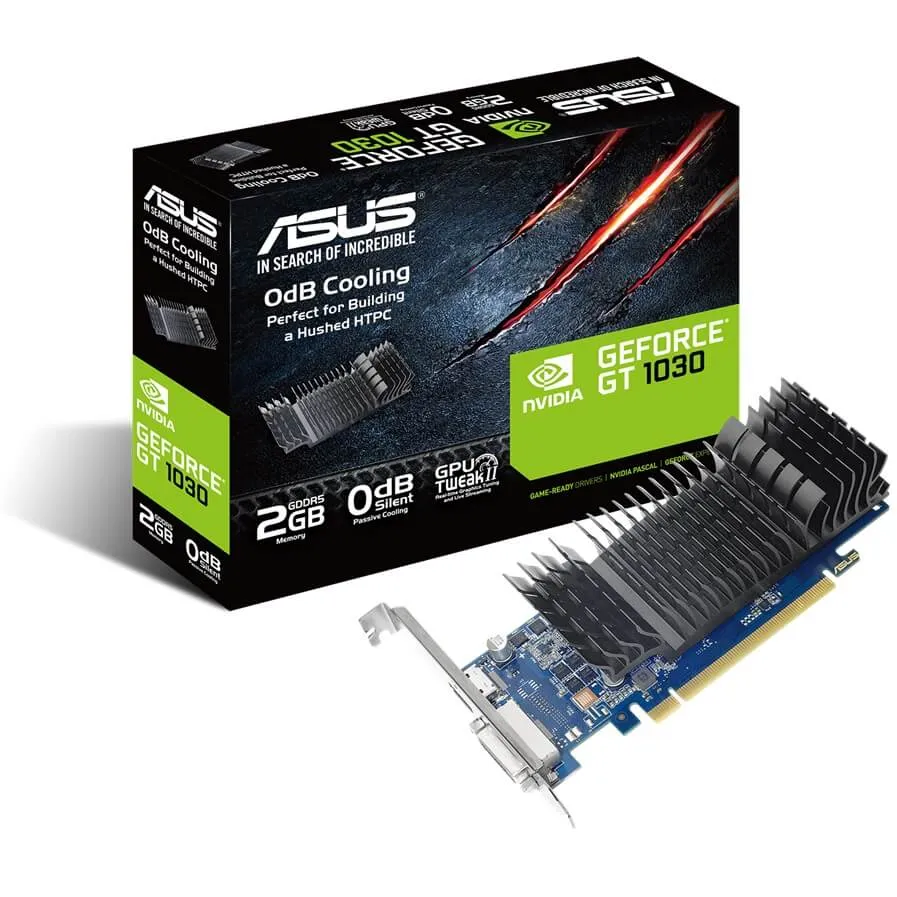 ASUS NVIDIA GeForce GT 1030 2 GB GDDR5 GT1030-SL-2G-BRK