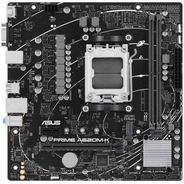 ASUS Prime A620M-K AMD Socket AM5 micro ATX Motherboard