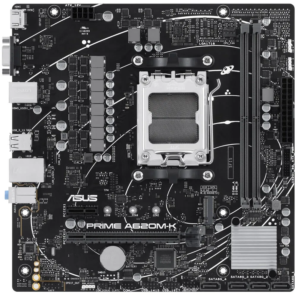 ASUS Prime A620M-K AMD Socket AM5 micro ATX Motherboard