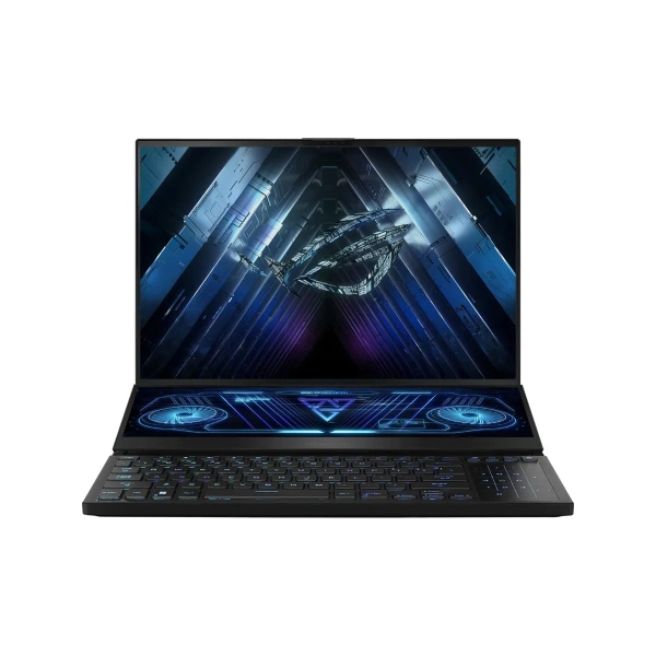 ASUS ROG Zephyrus Duo GX650 Gaming Laptop Ryzen 9 7945HX 16″ QHD+ 240Hz + 14″ 4K Touch 32GB RAM 1TB SSD  NVIDIA RTX 4080 12GB  Win 11 Home Black GX650PZ-93210B0W