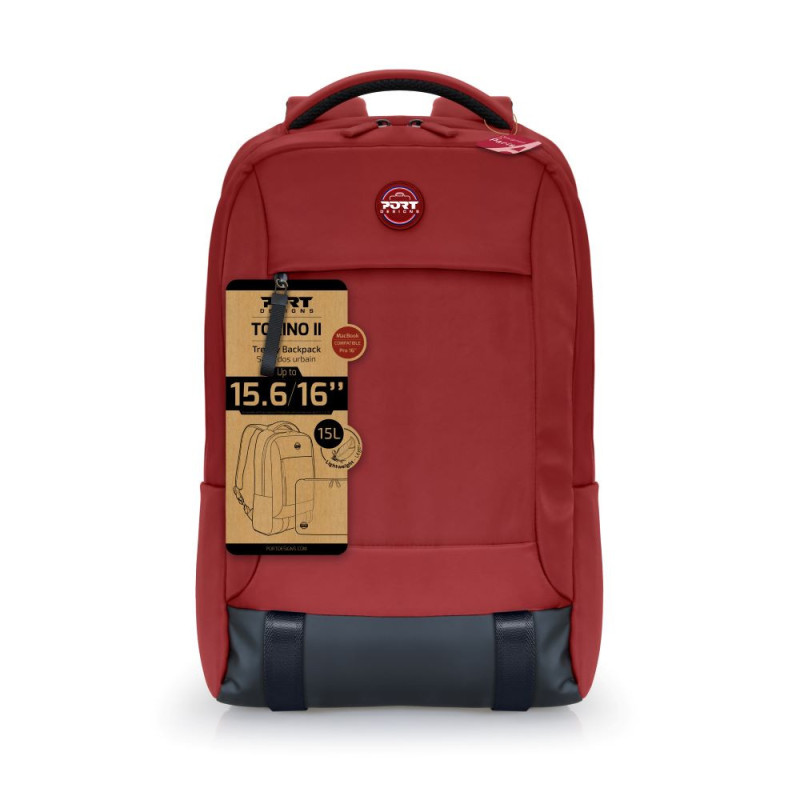 Port Torino II Red 15.6 Backpack AMP 140424