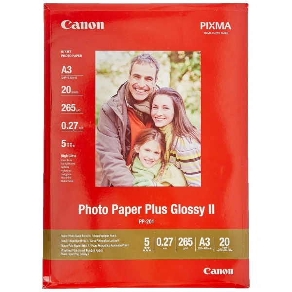 Canon PP-201 A3 Plus Glossy II Photo Paper – Premium Glossy Paper 2311B020BB
