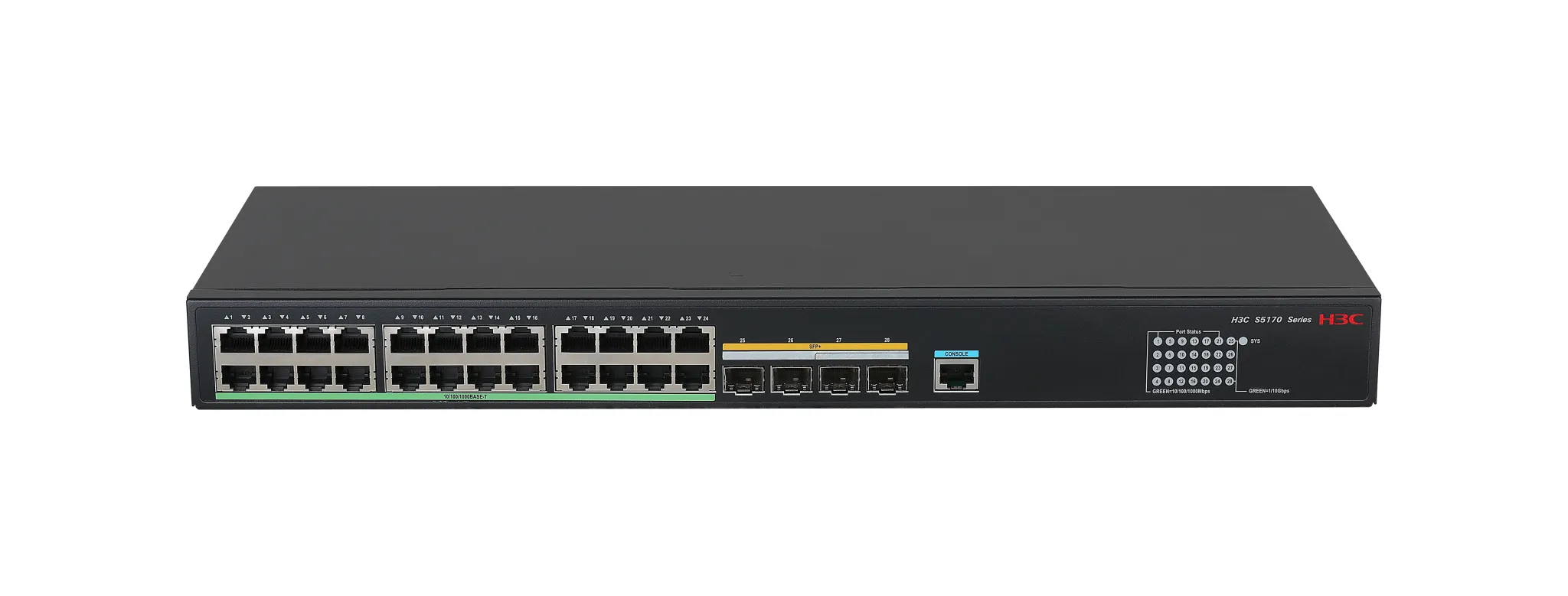 H3C S5170-28S-EI 28-port L2 Ethernet Network Switch 9801A3PW