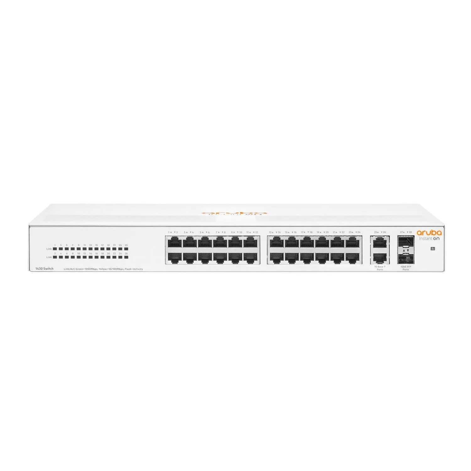 HPE Networking Instant On 1430 28-port Unmanaged L2 Gigabit Ethernet Switch White R8R50A