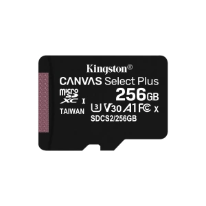 Kingston Canvas Select Plus Memory Card 256GB MicroSDXC Class 10 With Adaptor SDCS2/256GB