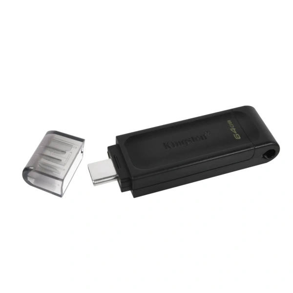 Kingston DataTraveler 70 64GB USB 3.2 Gen 1 Type-C Black USB Flash Drive DT70/64GB