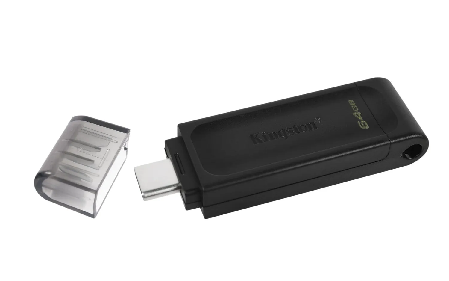 Kingston DataTraveler 70 64GB USB 3.2 Gen 1 Type-C Black USB Flash Drive DT70/64GB