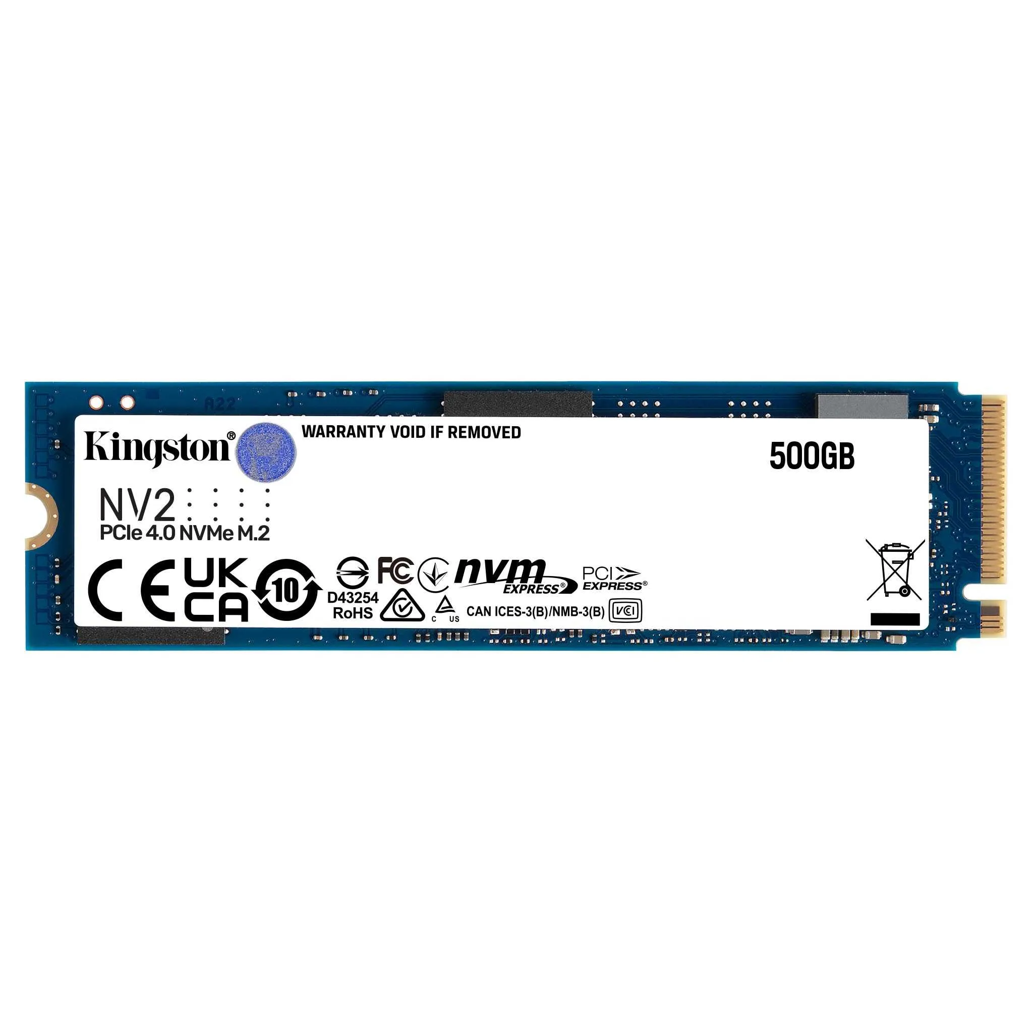 Kingston NV2 M.2 500GB PCIe 4.0 NVMe Internal SSD SNV2S/500G
