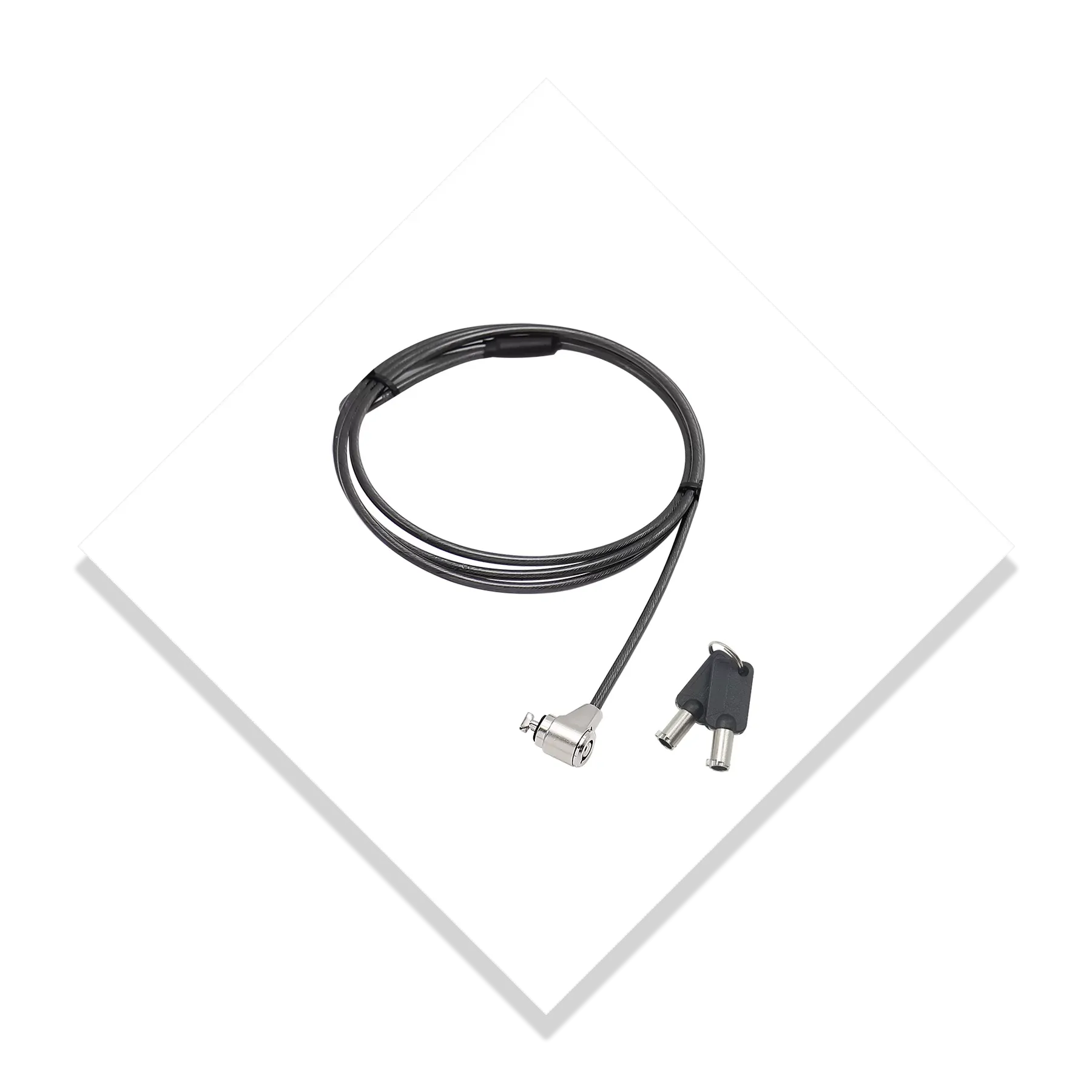 Legion Single Head Notebook Round Key Lock 2m Cable LNBLK