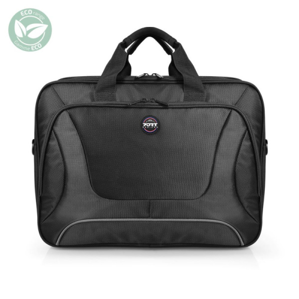 Port Courchevel Black 15.6" Clamshell Bag AMP 160512