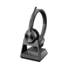 Poly Savi 7320 UC MS Stereo Wireless Headset with DECT Adapter and Charging Stand 8L553AA