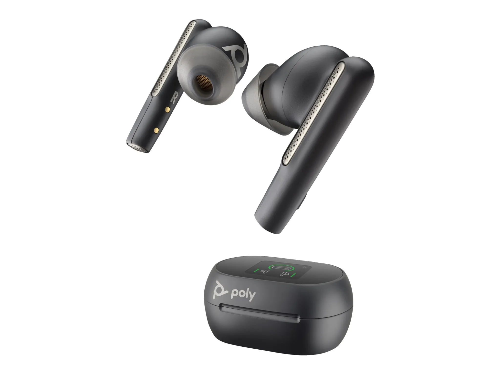 Poly Voyager Free 60+ UC M Earbuds with BT700 USB-C Adapter – Carbon Black 7Y8H0AA