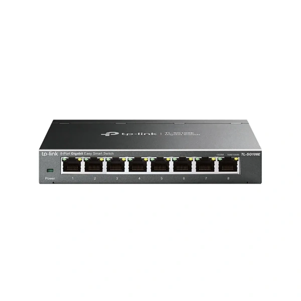 TP-Link TL-SG108E Unmanaged Network Switch L2 Gigabit Ethernet 10/100/1000 Mbits Black