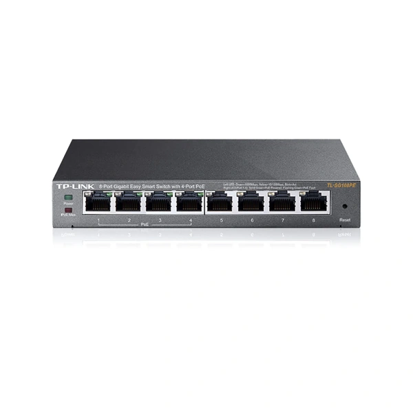 TP-Link TL-SG108PE 8-port Gigabit Easy Smart Switch with 4-port PoE+