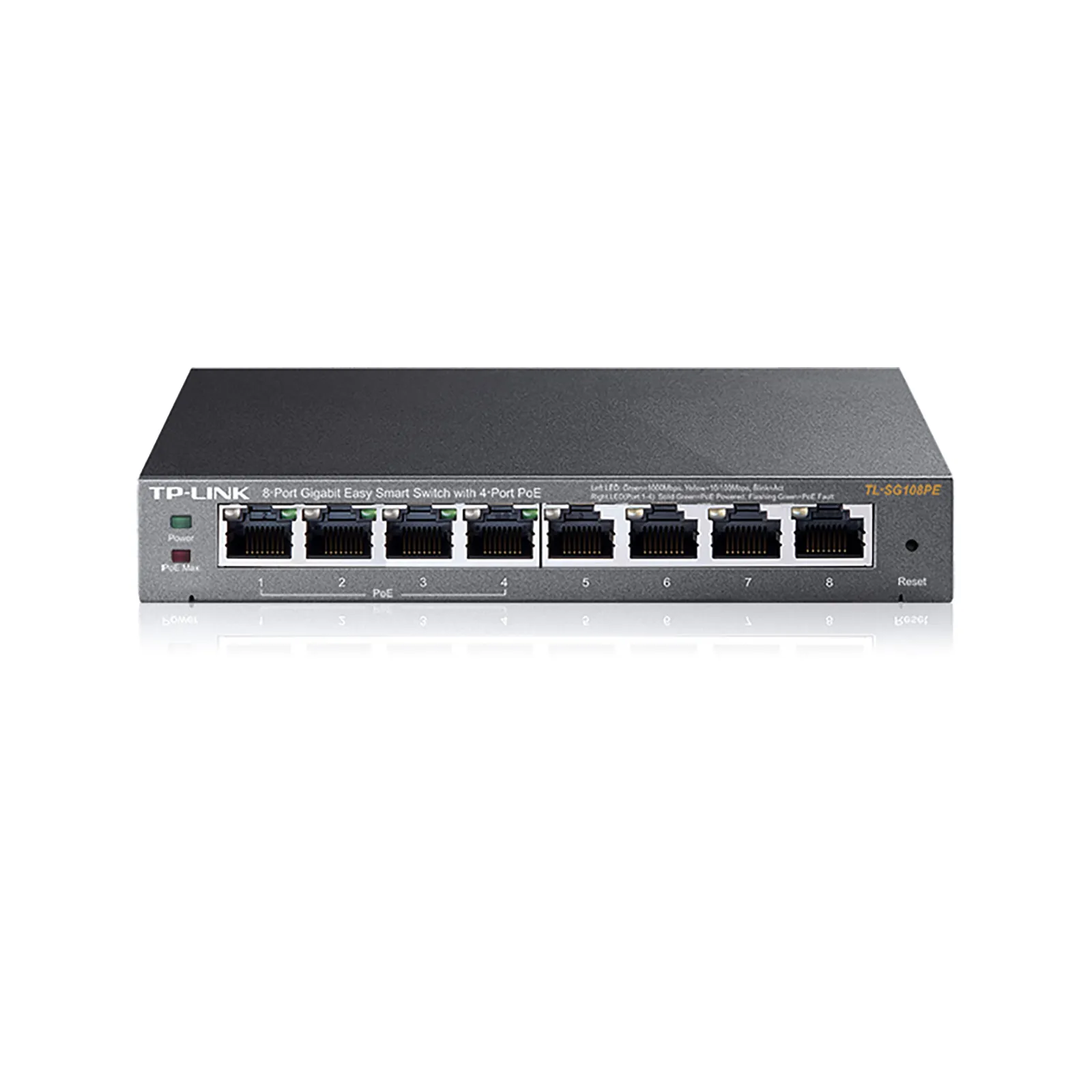 TP-Link TL-SG108PE 8-port Gigabit Easy Smart Switch with 4-port PoE+