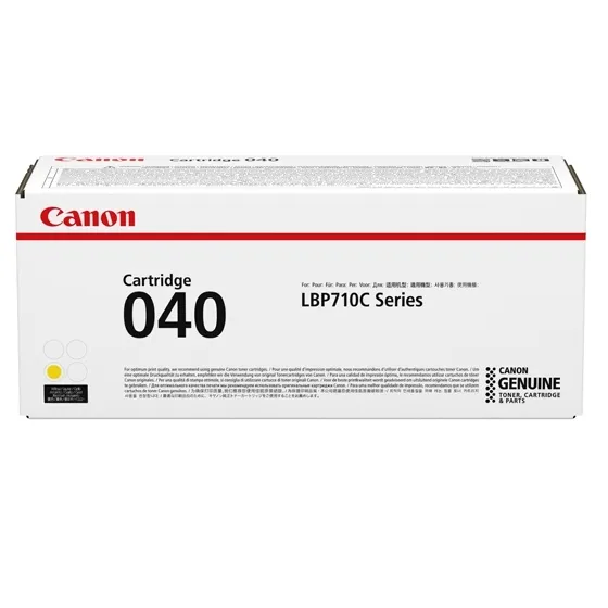 Canon CRG 040Y Yellow Toner Cartridge – Full High Yield 0454C001AA
