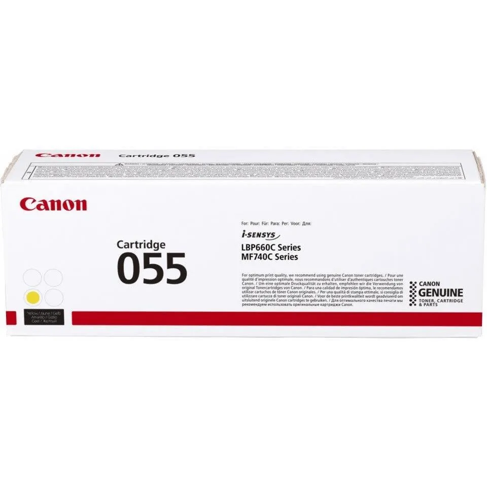 Canon CRG 055Y Yellow Toner Cartridge – Full High Yield 3013C002AA