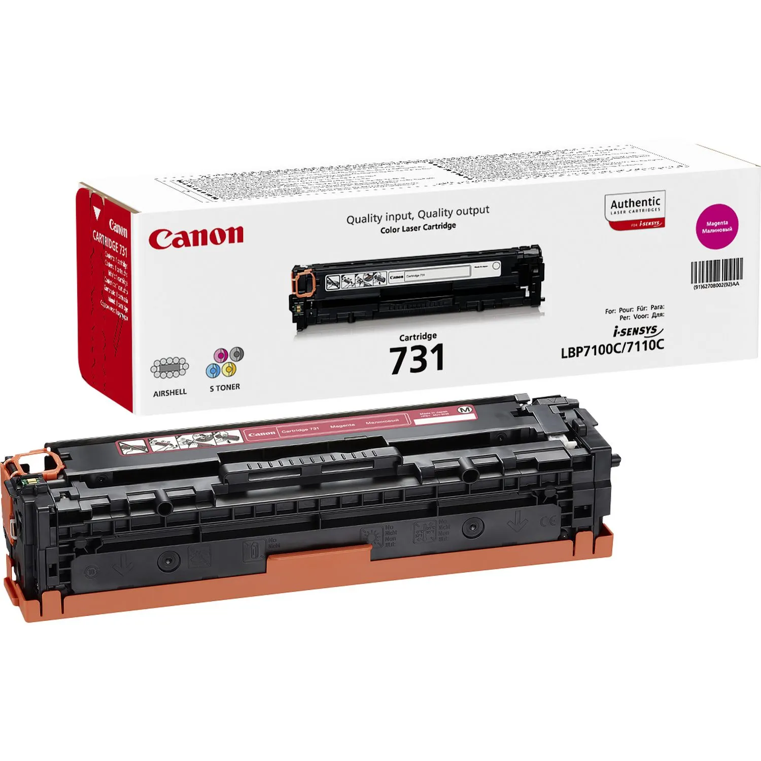 Canon CRG 731M Magenta Toner Cartridge – Full High Yield 6270B002AA