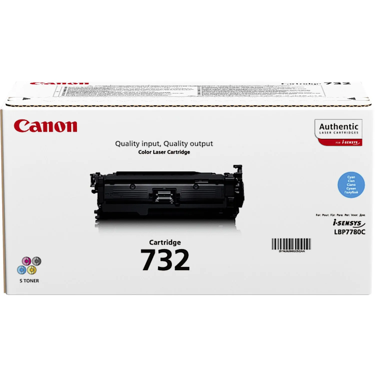 Canon CRG 732 Cyan Toner Cartridge – Full High Yield 6262B002AA