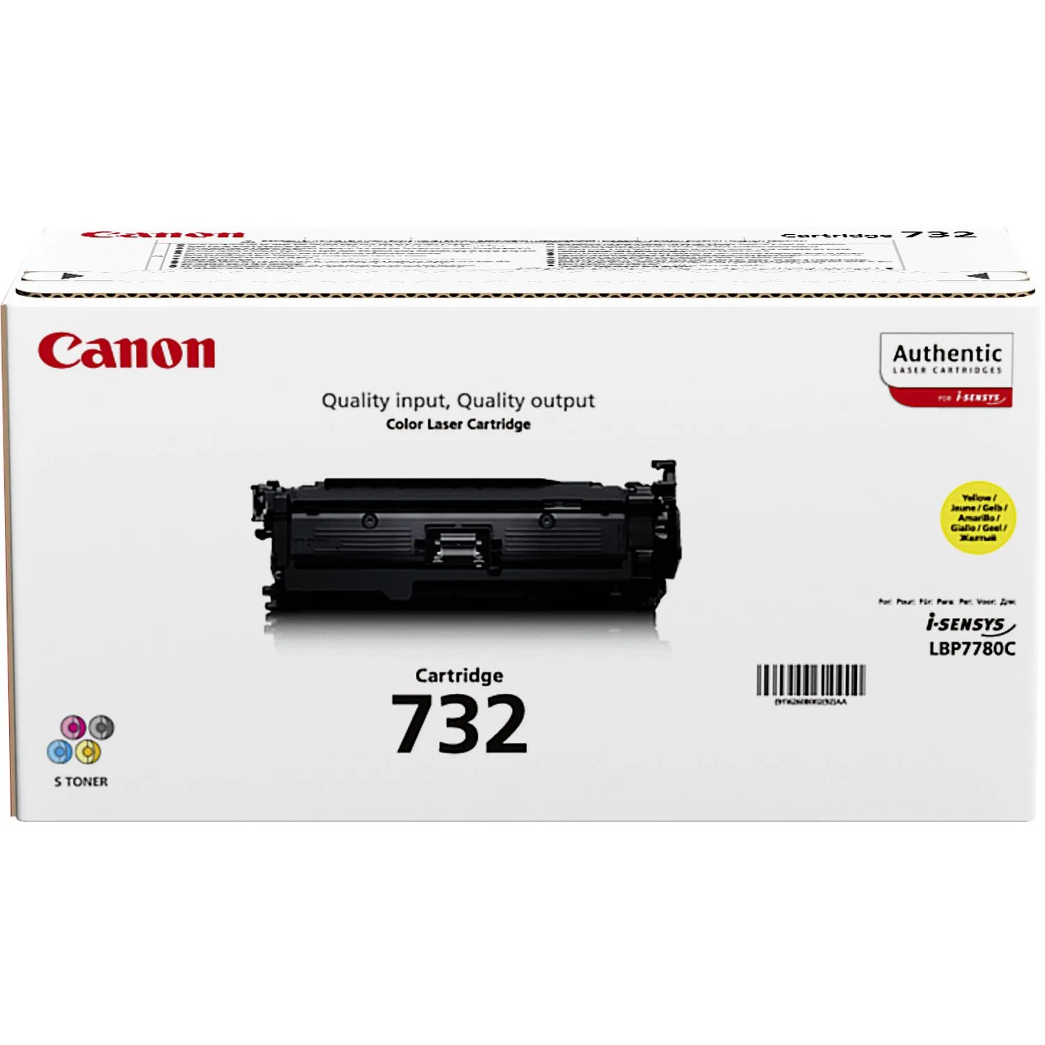 Canon CRG 732 Yellow Toner Cartridge – Full High Yield 6260B002AA