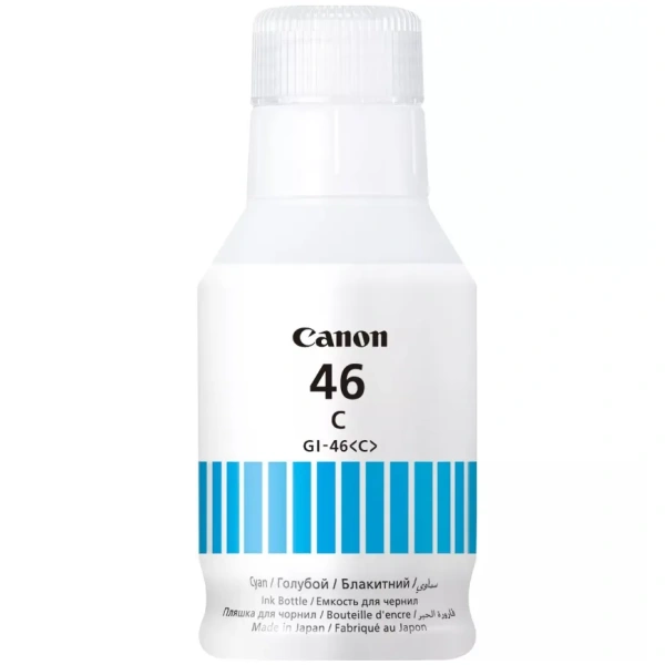 Canon Ink GI-46 Cyan Refill Bottle – Full High-Yield Ink 4427C001AA